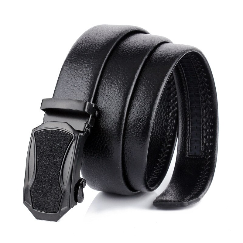 Men's automatic buckle belt Sports car styling buckle bark texture Business casual jeans belt p86