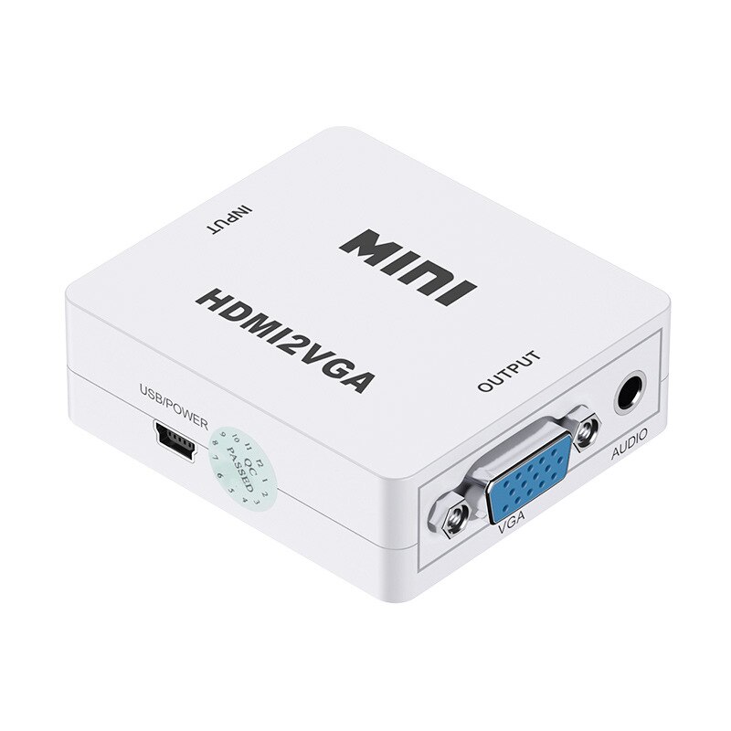 Adaptateur de détartreur HDMI vers AV HD 1080P convertisseur vidéo Composite boîtier HDMI vers RCA AV/CVSB L/R vidéo Mini HDMI2AV Support NTSC PAL