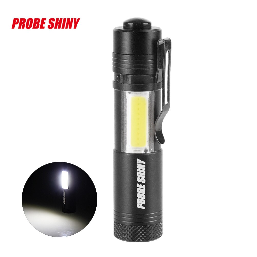 3000 Led Flashlight Portable Mini Xml-q5+cob Zoom 4 Modes Torch Flashlight Use Aa 18650 Battery Waterproof Lighting Lantern #N