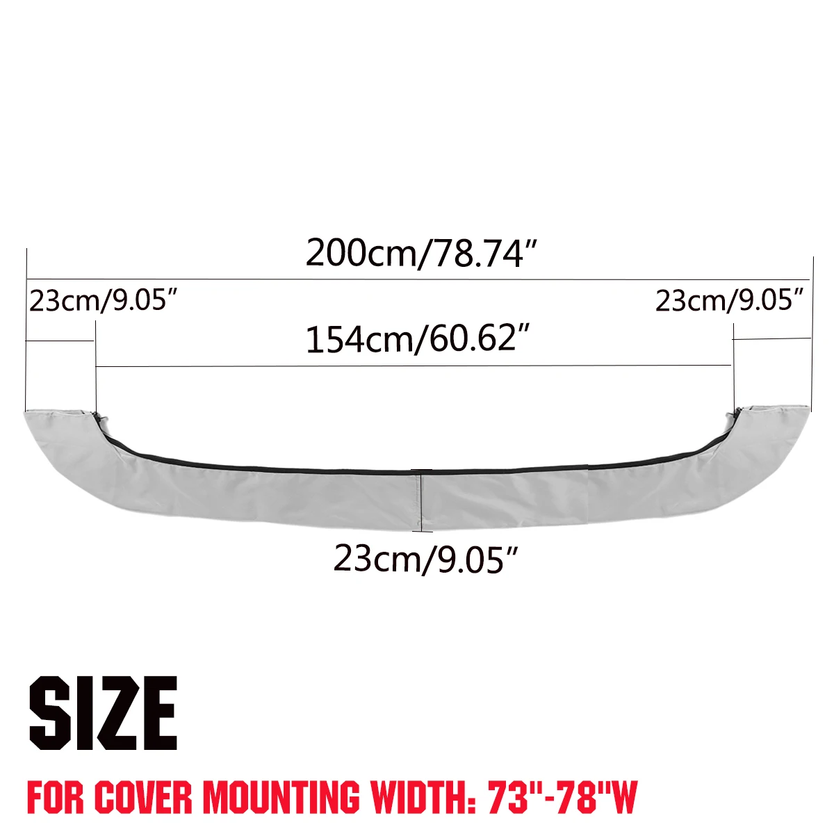 3 Bow Bimini Top Boot Cover 600D Waterproof Yacht Boat Shade Canopy Storage Cover Anti-UV Dust-proof Universal: Gold