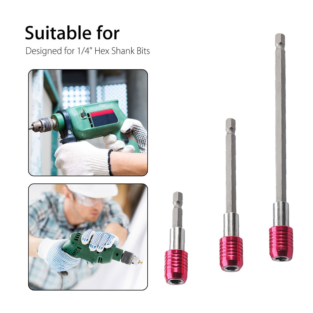 Hex Shank Magnetic Screwdriver Quick Release Extension Holder Bit Set 60-150mm Screwdriver Set For Power Tool