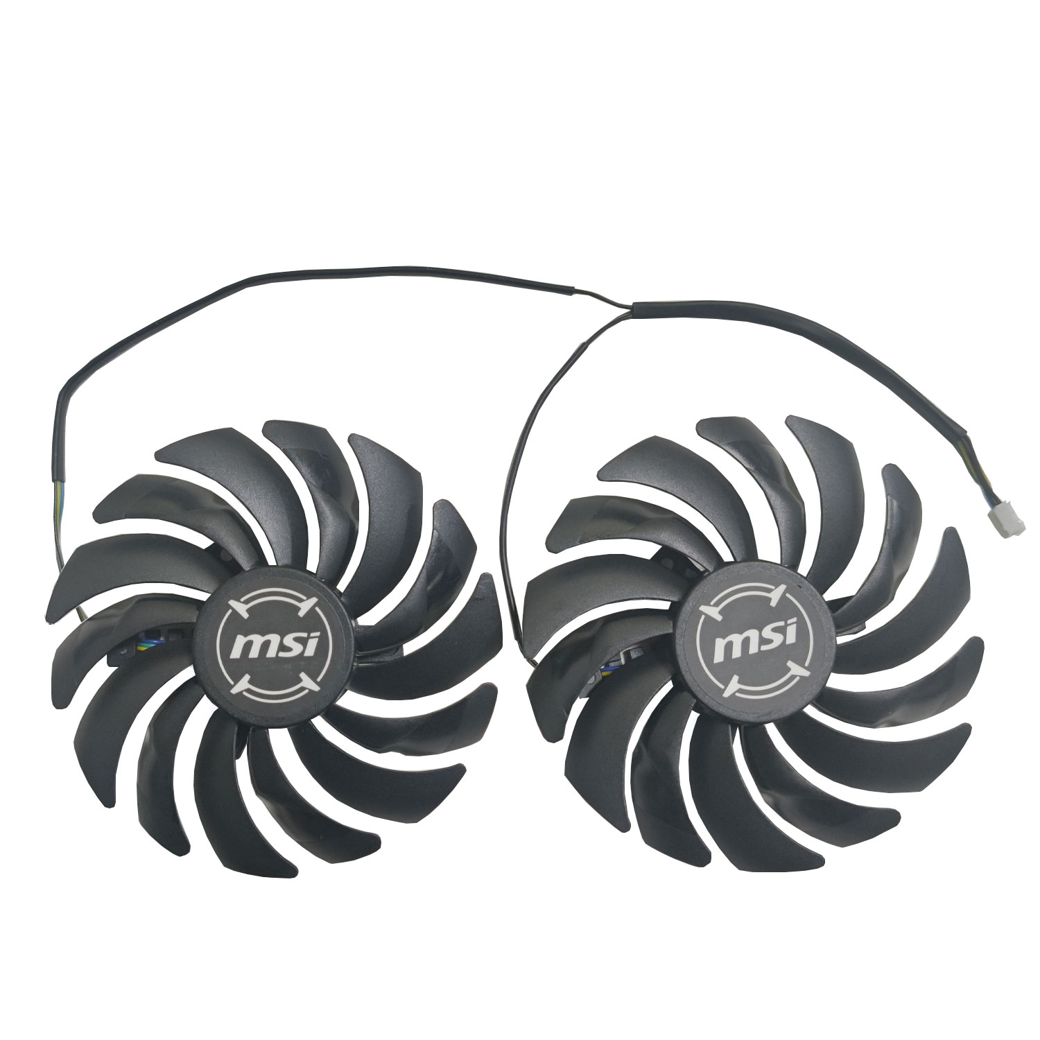 2PCS 95MM 4PIN PLD10010S12HH GTX 1080 GPU Fan，For MSI Radeon R9 380 Armor 2X GTX 1060/1070/1080Ti RX 470/570/580 Cooling Fan: Default Title
