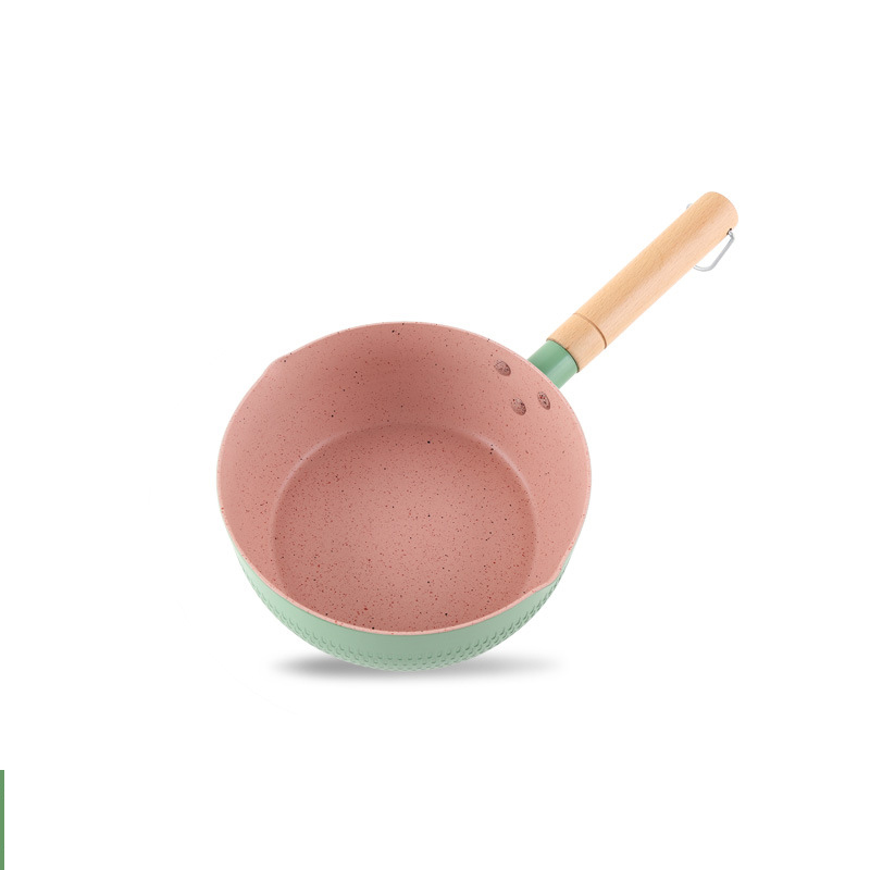 Olla de cocina de piedra Maifan antiadherente, utensilios de cocina universales para cocinar fideos, leche , ollas para sopa, sartén para nieve de estilo japonés