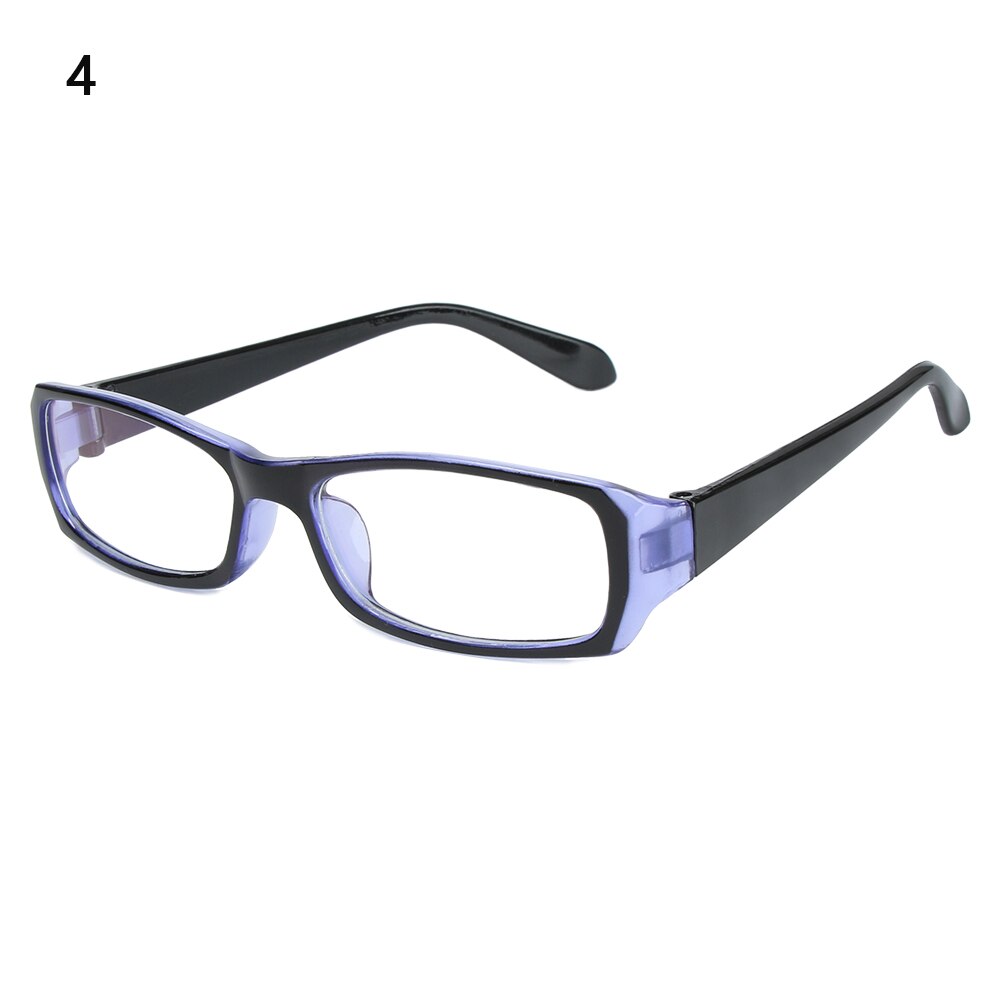 Blue Light Blocking Square Frames Reading Glasses Clear Lens Computer Eyeglasses Unisex Classic UV400 Flat Mirror: type 3-4
