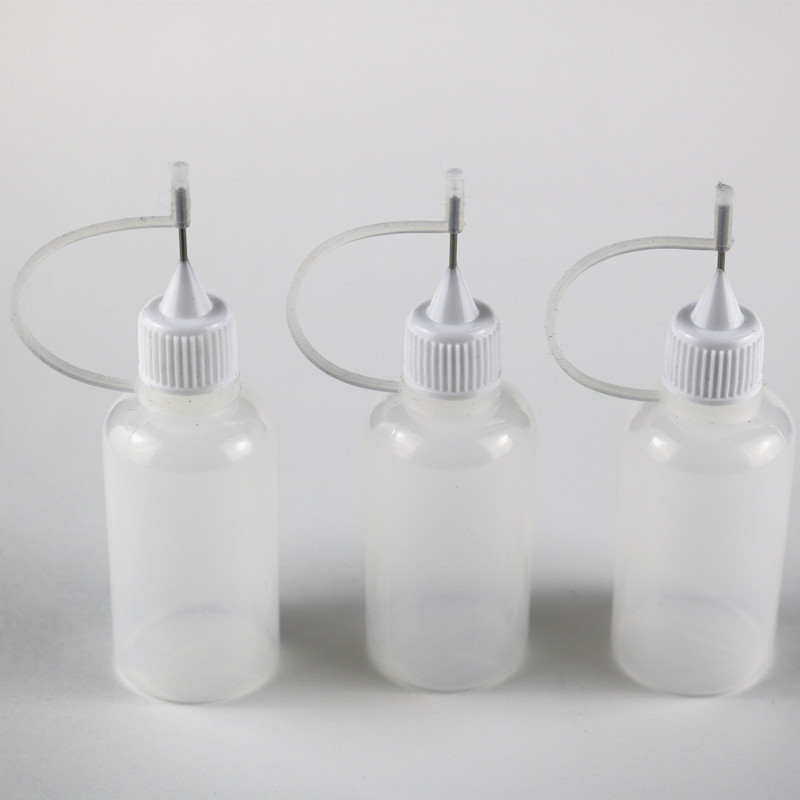 6Stck 30ml Nadelspitze Kleber Flasche DIY Papier Kunst Werkzeug Handwerk Parper Präzision Flasche Nadel Flasche Applikator
