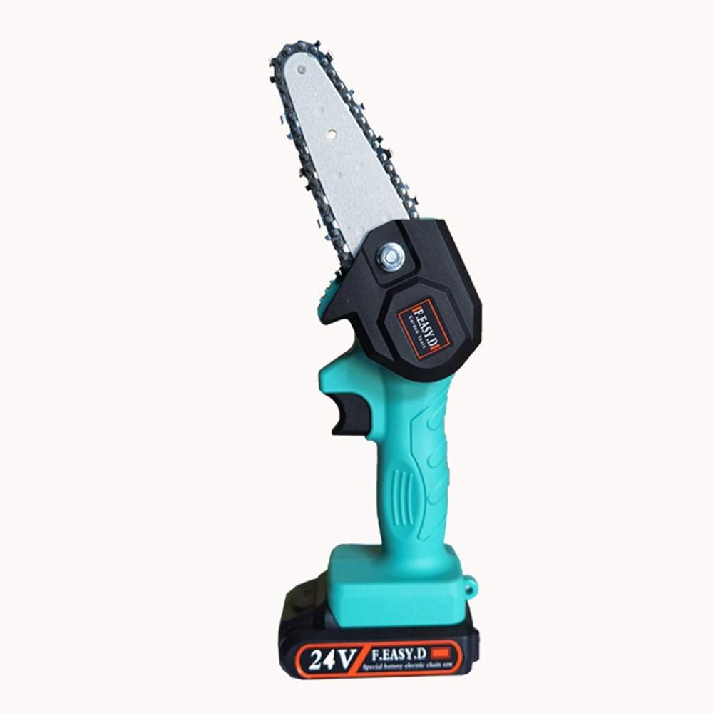 24V Portable Lithium Battery Electric Pruning Saw Rechargeable Small Electric Saws Woodworking Mini Garden Logging Electric Saw: 01