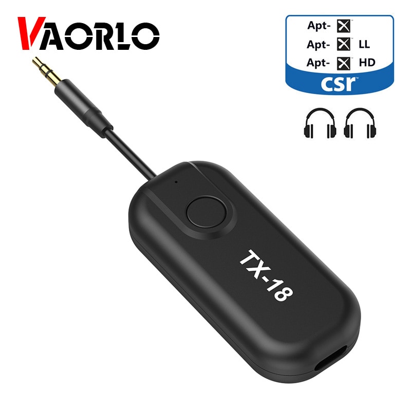 Vaorlo CSR8670 5.0 Bluetooth Ontvanger En Zender 2-In-1 3.5Mm Aux Aptx Aptxll Hd Lage Latency draadloze Adapter Voor Hoofdtelefoon Tv