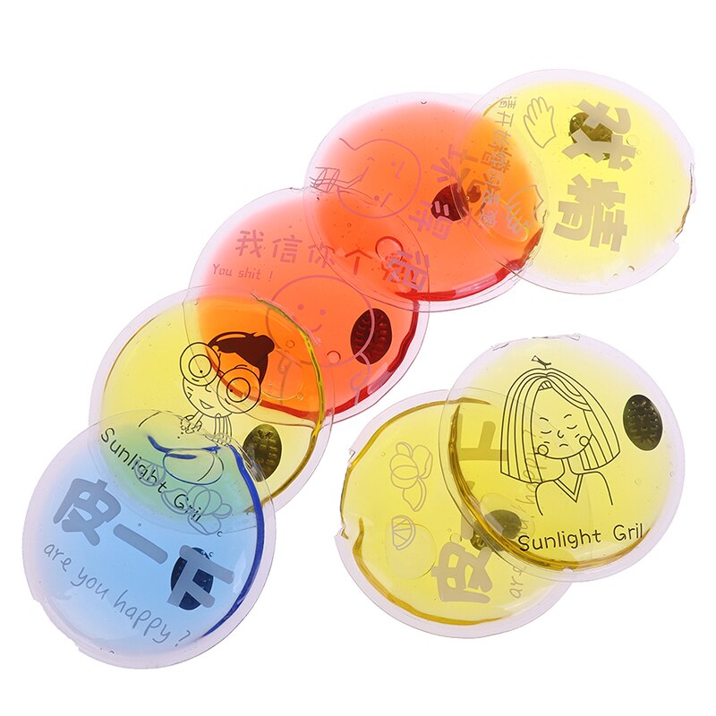 Mini 1Stck Winter Herbruikbare Gel Handwärmer Leuke Grappige Woord Druck sofortig Verwarming Pack Wärmer