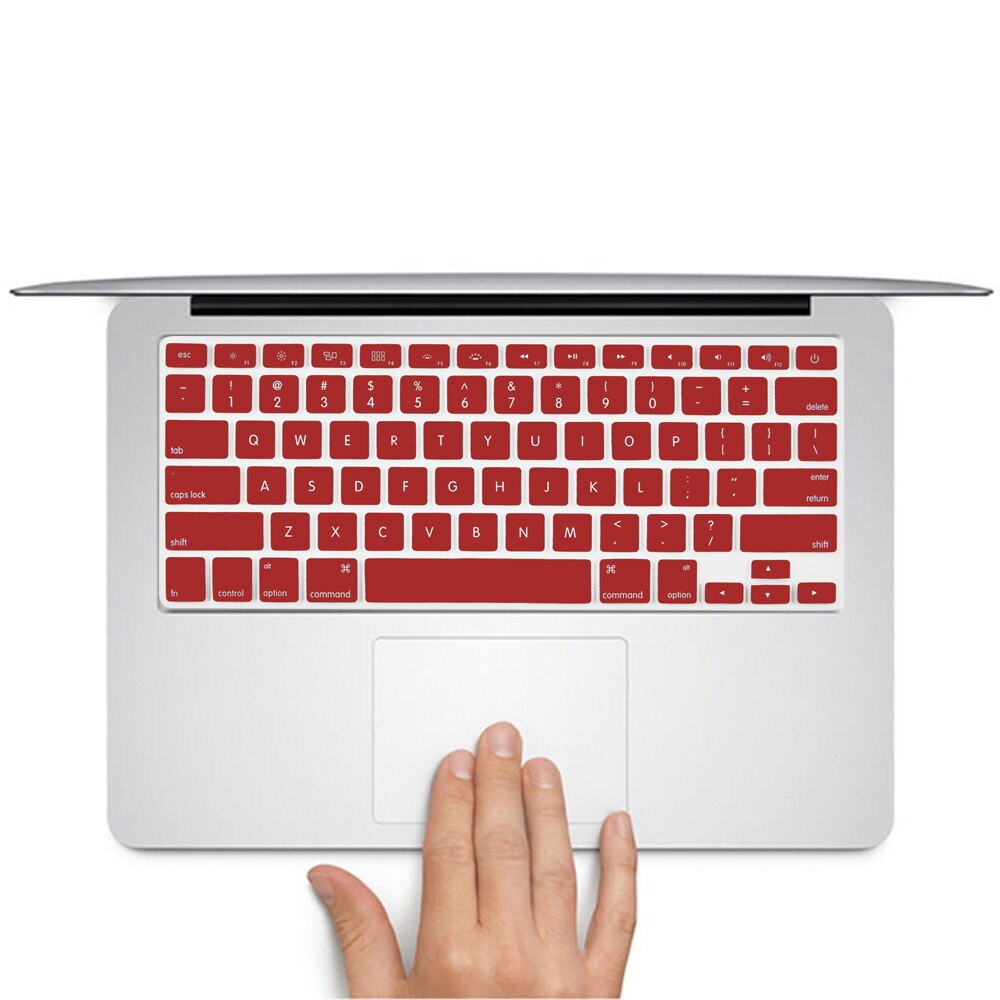 Laptop Toetsenbord Cover Voor Macbook Air 13 "A1369 A1466 A1342/Pro 13" A1278 A1425 A1502/Pro 15 "A1286 A1398 Soft Silicon Waterdicht: Wine Red