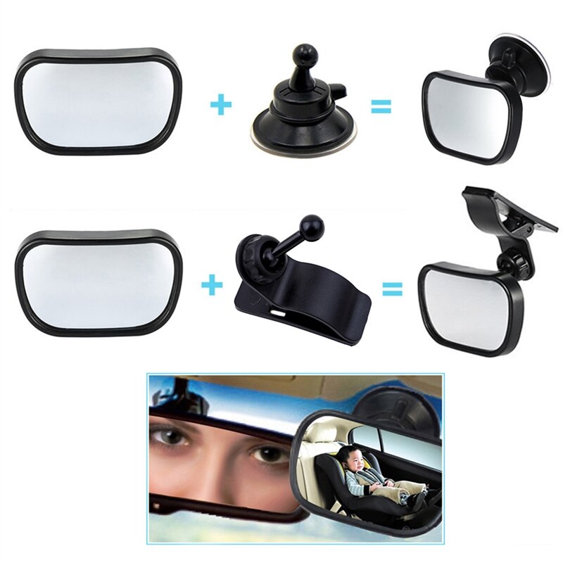 Baby Veiligheid Observatie Spiegel Verstelbare Guard Auto Achterbank Auto Accessoires 360 Roterende Veiligheid Eenvoudige Installatie