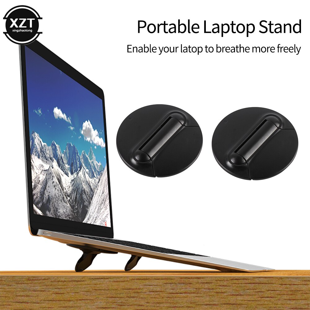 Mini-laptopständer, tragbar, verstellbar, mit kühlfunktion, faltbar, multifunktional, halterung, tisch für laptop-zubehör