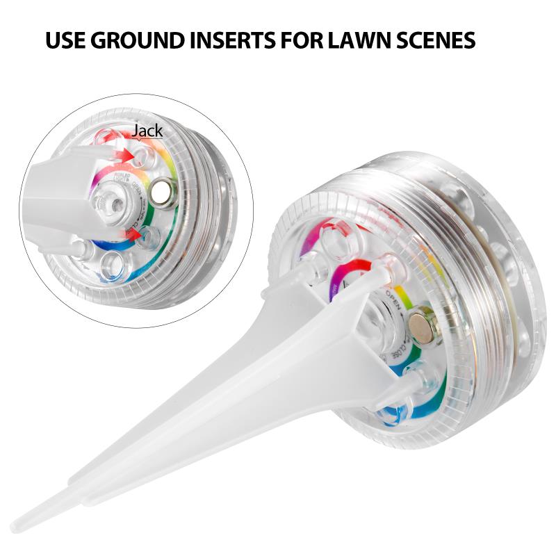 Magnetic Suction Cups 13 LED RGB Submersible Light Remote Underwater Lamp Outdoor Night Light Swimming Pool Vase Garden Party