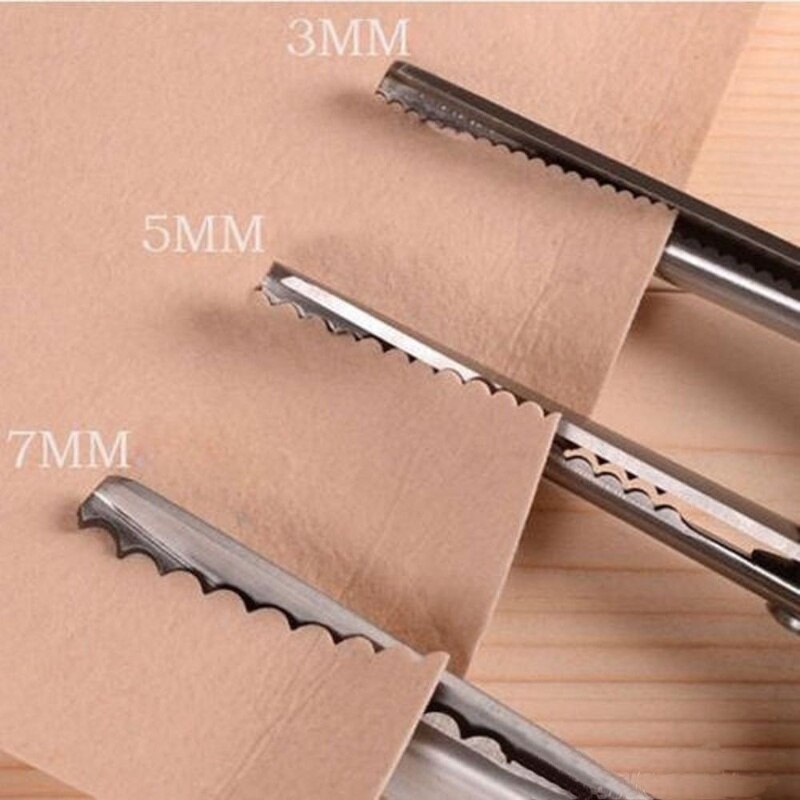 3 5 7mm Fabric Dressmaking Scalloped Edge Pinking Shears Scissors Clipper RTY craft supplies scissors