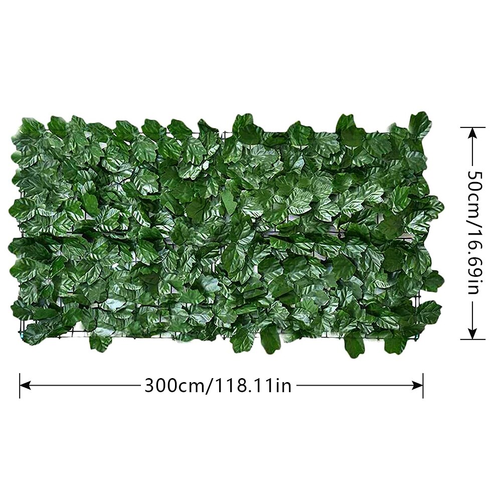 Artificial Leaf Privacy Fence Roll Wall Landscaping Fence Privacy Fence Screen Outdoor Garden Backyard Balcony Fence Panel: 0.5x3M D