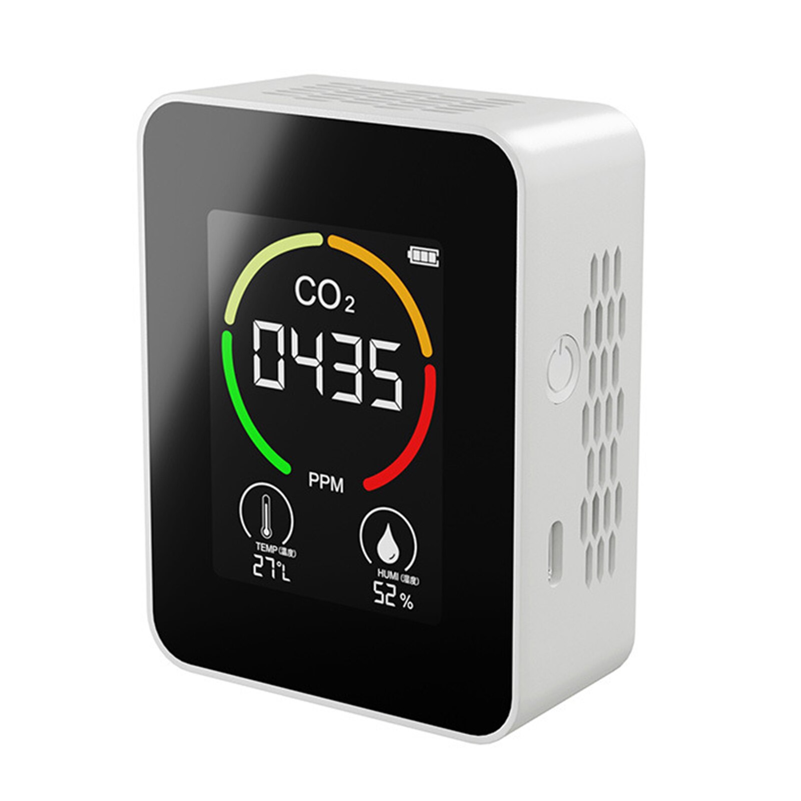 Xiaomi CO2 drinnen Meter Digital Luft Detektor Intelligente Luft Analyzer Haushalt CO2 Monitor Halbleiter erkennung: Weiß