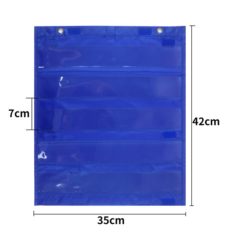 Teacher Class Schedule Magnetic Pocket Chart Double-Sided 5+2 Pocket Wall Hanging Office Schedule Pocket Chart Activity