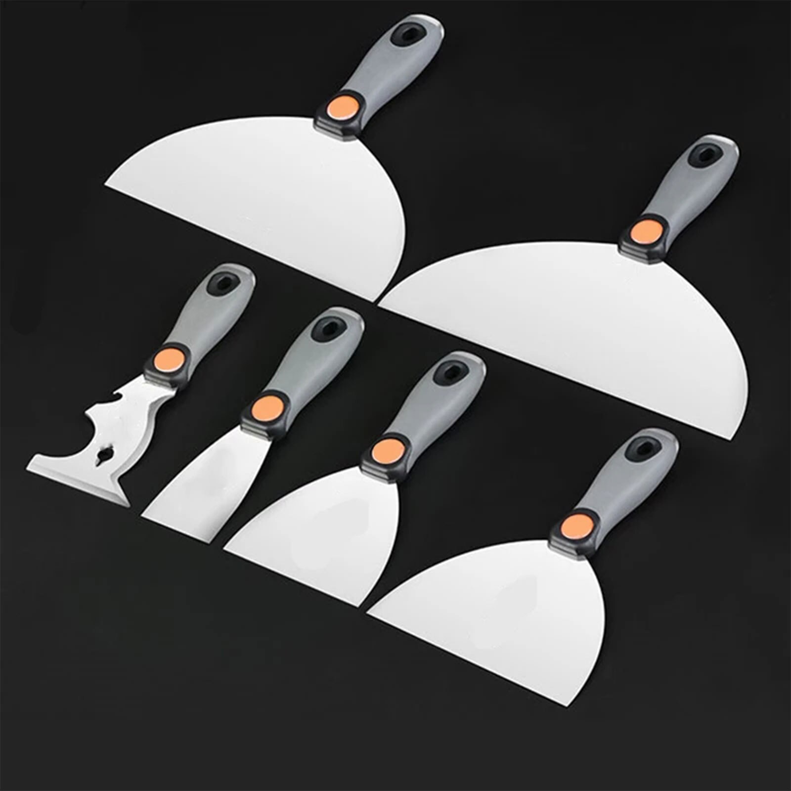 Stainless Steel Drywall Plastering Scraper Putty Trowel Wall Shovel Putty Cement Finishing Paint Decorating Construction Tools