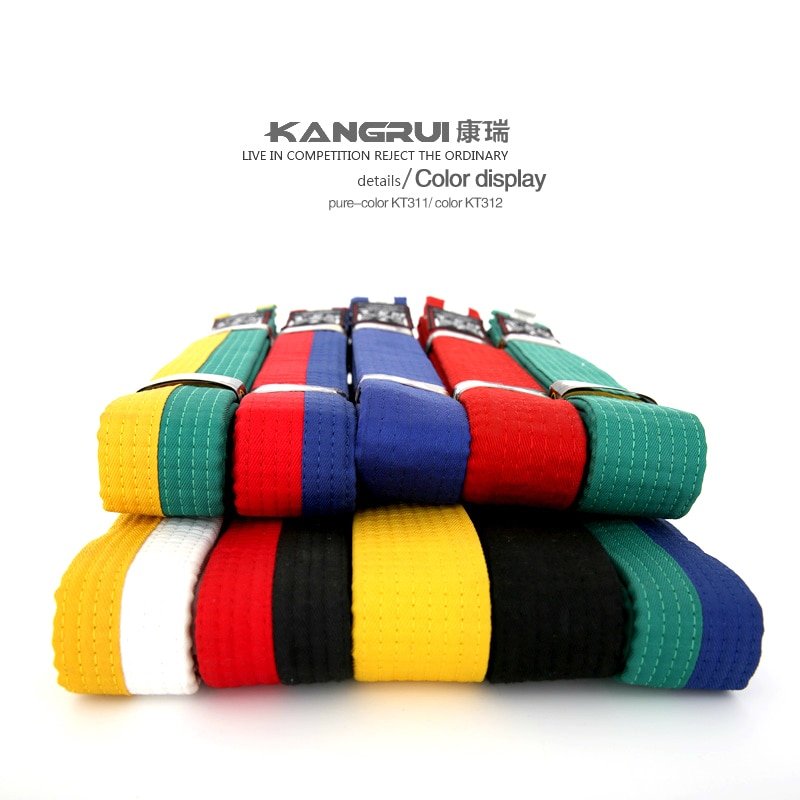 Taekwondo black belt WTF ITF 2.5m colourful taek Kwon Do belt karate Judo Uniform high level Pure cotton