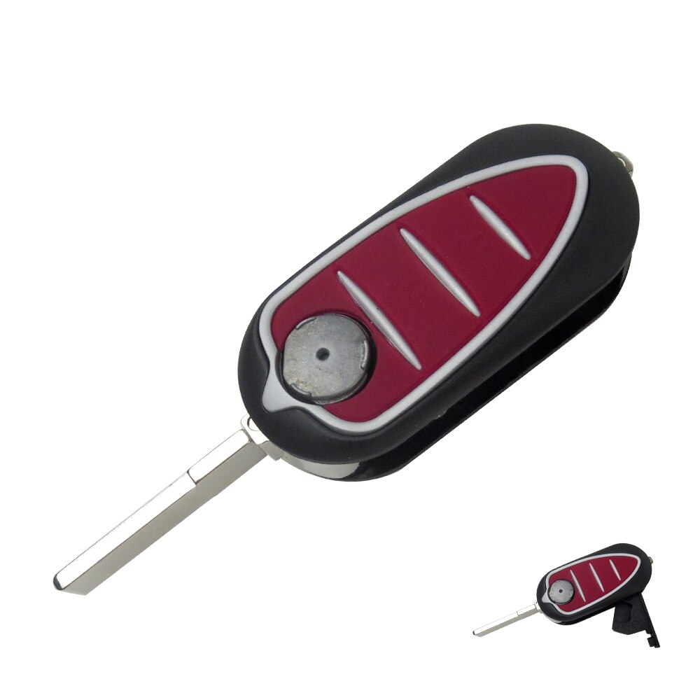 Okeytech alfa -avainkotelolle autolle 3 painikkeen kääntötaitettava kauko -ohjaimen kuoren siemen 22 terä romeo mito giulietta 159 gta brera 159