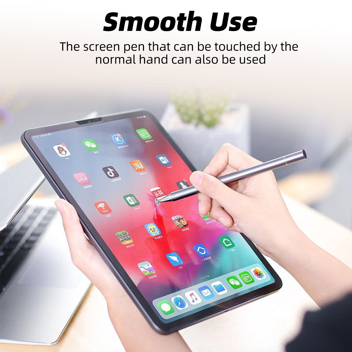 ANKNDO Stylus Pen For Smartphones 2 in 1 Touch Pen for iPad Xiaomi Tablet Screen Pen for Mobile Android Pencil Accessories