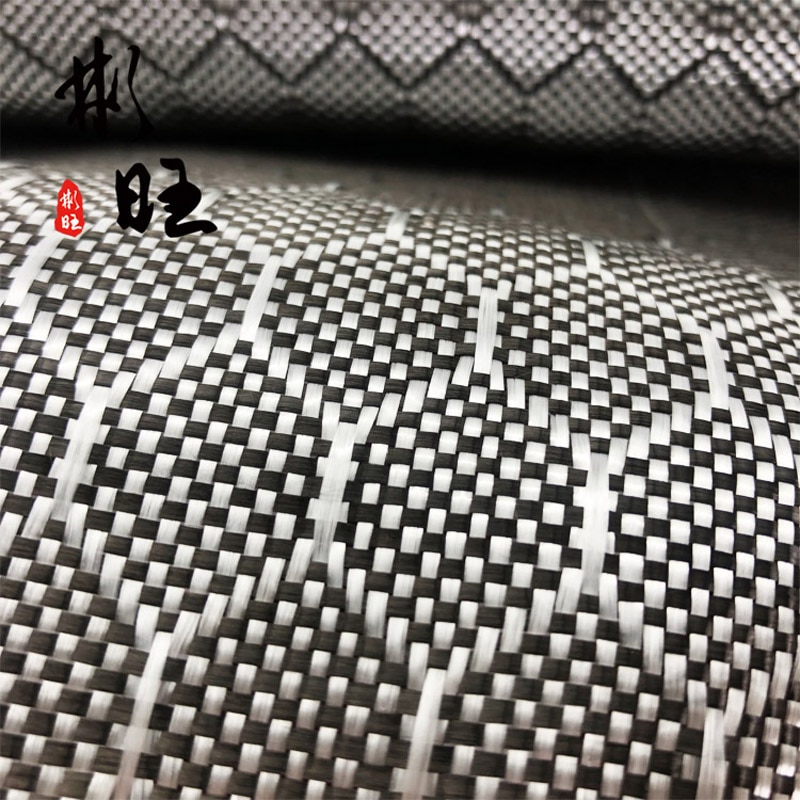 3K 300G glass carbon hexagonal jacquard cloth, 3k carbon fiber + glass fiber，High strength, high toughness, hexagon