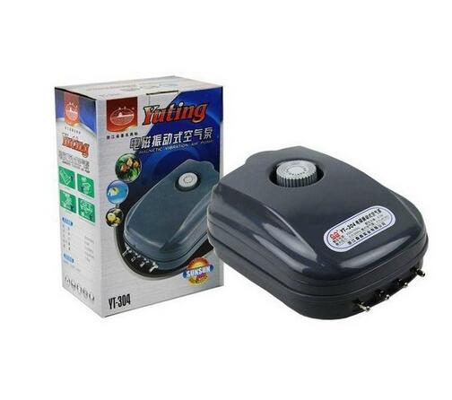 110-240V Ultra Leise Luftpumpe Für Aquarium Aquarium Doppel Outlets Sauerstoff Pumpe Einstellbare Langlebige Pumpe Schwarz körper Hohe Qualit