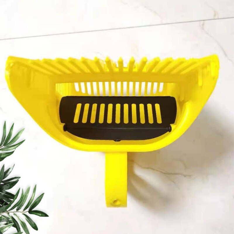 Portable Picking Tools with Rake for Harvesting Fruits 17x14x22cm Cm ( Yellow)