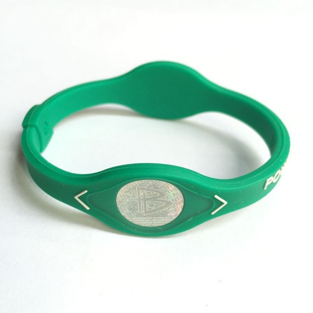 Negative ion silicone energy balance bracelet power energy bracelet sports wristband magnetic therapy silicone W