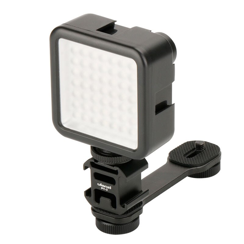 verdreifachen Kalten Schuh Montieren Mikrofon LED Video Licht einstellen für DJI OSMO Handy, Mobiltelefon 2 Zhiyun Glatte 4/Feiyu Vimble 2 Gimbal Stabilisator: hinzufügen LED Video hell