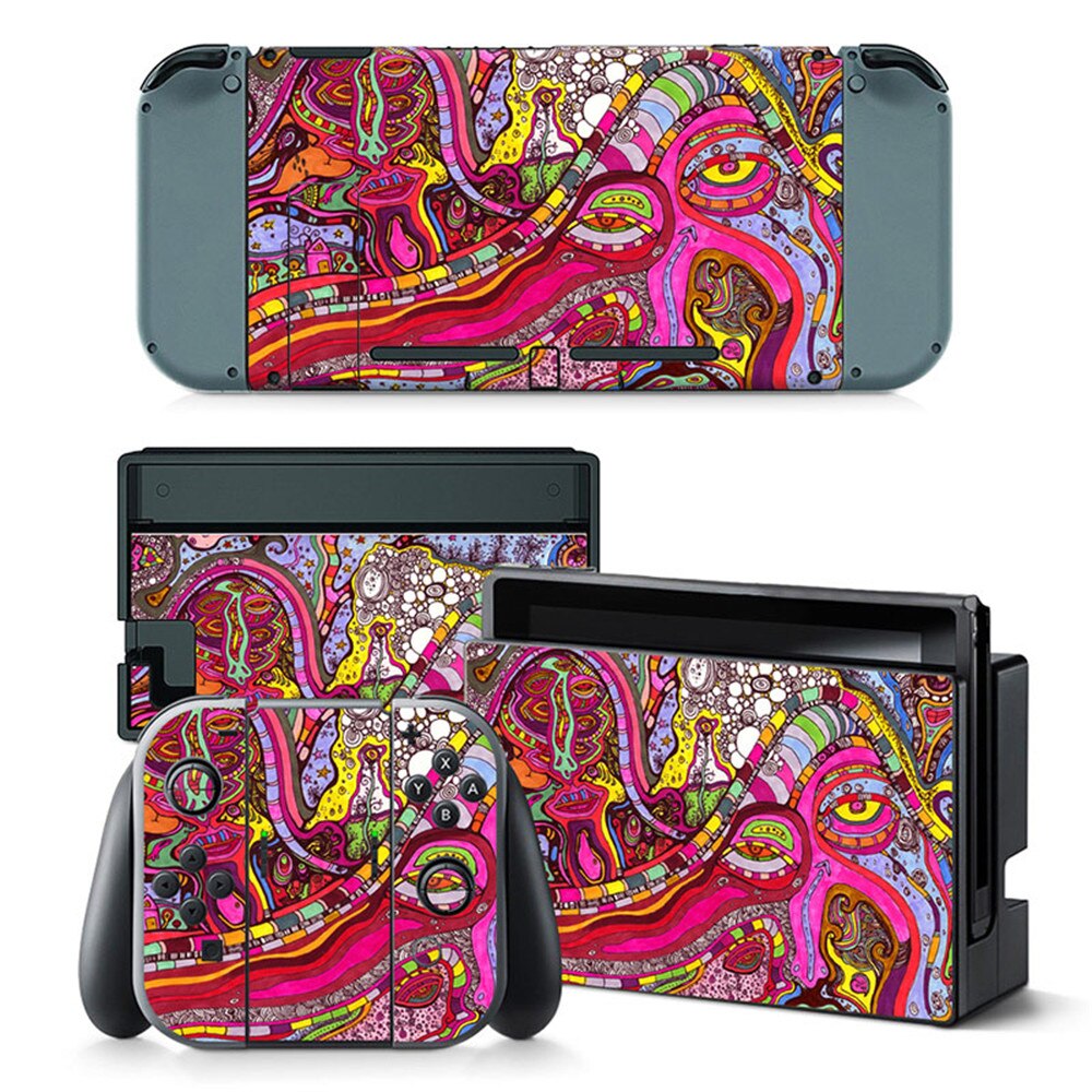 stickers Vinyl Decal Skin Sticker For Nintend Switch NS NX Console & Joy-con Game Accessories: TN-switch-0158