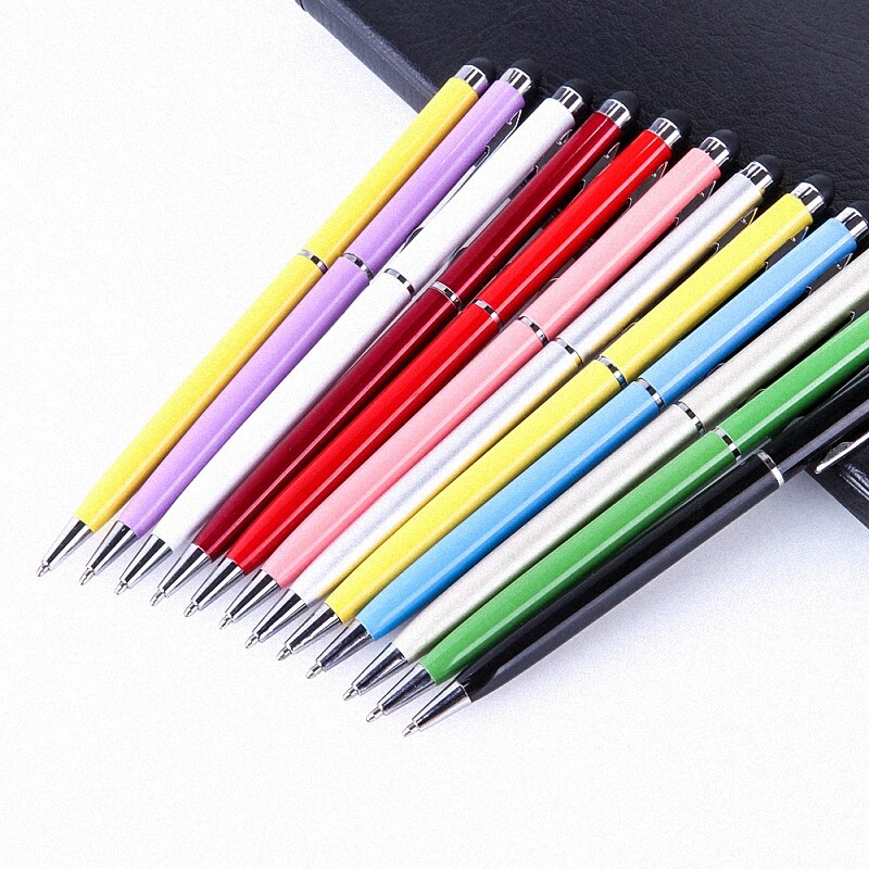 1Pcs Ballpoint Pen Touch Screen Stylus Pen Useful 2 in 1 Tablet Pen For Iphone IPad Android Smart Phone