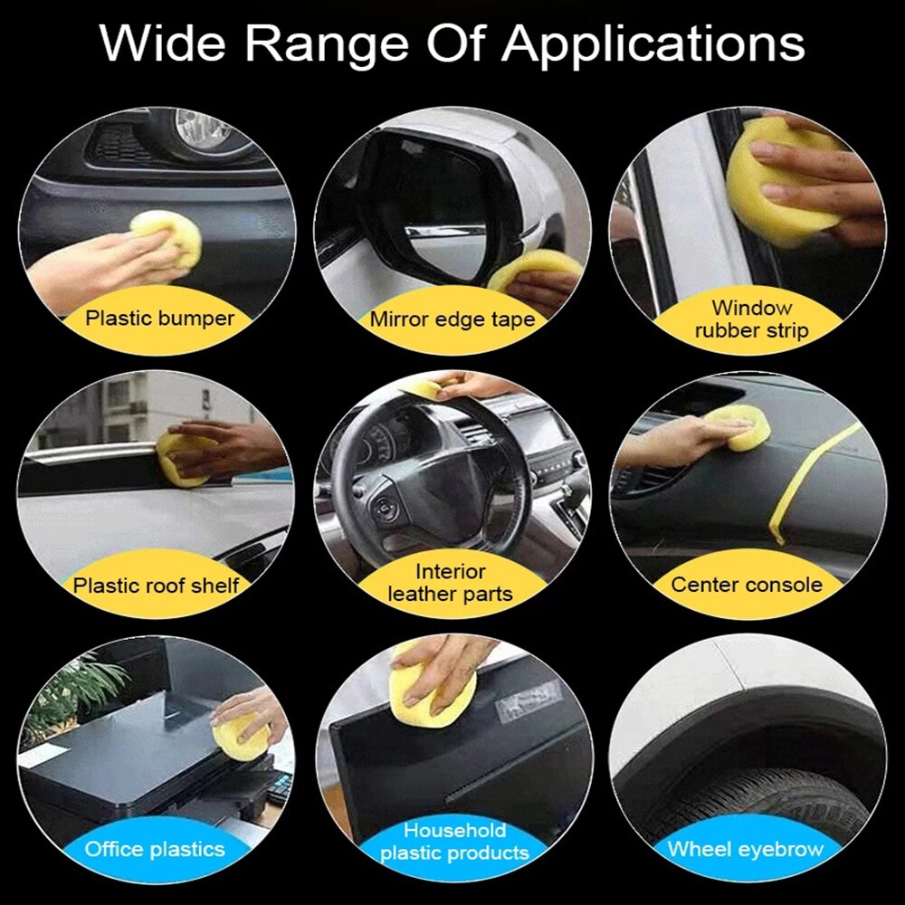 Universal Plastic Renovator for Car Plastics Restore Agent Auto Restoration Repair Restorer Care Detailing Accessories