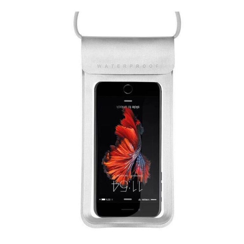 Sacchetto Del Telefono impermeabile per iPhone X/8/7/6S più/Samsung S7 Nuoto Lo Snorkeling Sci immersione Subacquea Caso Sacchetti mobile: sliver