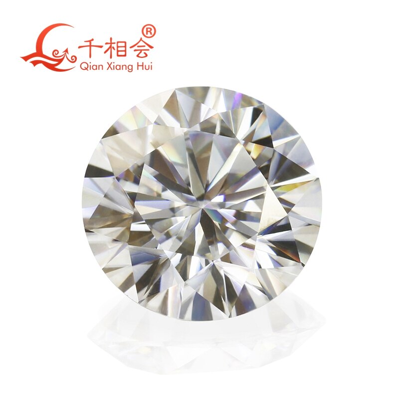 3mm to 12mm GH color white Round Brilliant cut moissanites loose stone by qianxianghui