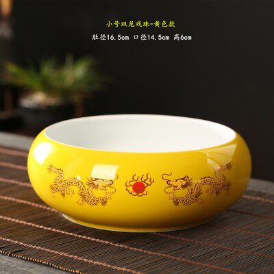 Bol de lavage de thé, brosse d'écriture, pot kung fu accessoires à thé en céramique stylo de sable violet bol d'eau de lavage de thé plante hydroponique