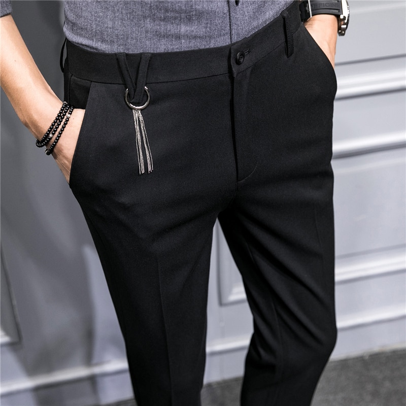Lente en herfst tiener heren pantalon slanke herenbroek herfstbroek heren 28 29 30 31 32 33 34 36