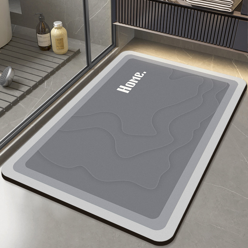 Luxury Diatom Mud Bath Mat Super Absorbent Floor Mats For Shower Room Toilet Foot Pad Non Slip Kitchen Rug Entrance Door Carpet