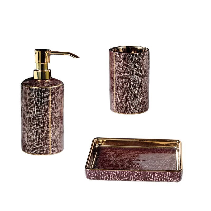 LOHOX Keramische Badkamer Accessoires Set Elegante En Unieke Textuur LOHOX Keramische Badkamer Accessoires Set Elegante En Unieke Textuur