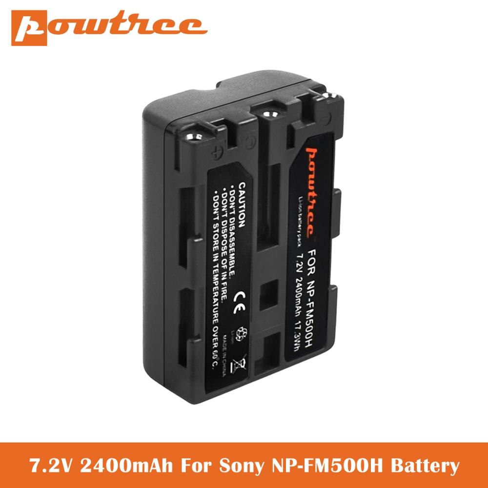 2400 mah np -fm500h batteri til sony alfa  a900 a57 slt -a57 a58 slt -a58 a65 slt -a65 a68 slt -a68 ila 77 slt -a77 ii digitalkamera: 1 picec batteri