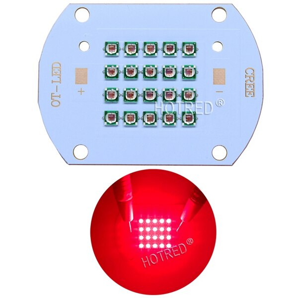 50W 60W High Power LED Chip 660nm Deep Red LED Grow Light 660 nm COB Diode Emitter+Driver+heatsink+cooler+lens reflector: 50-60W 660nm LED