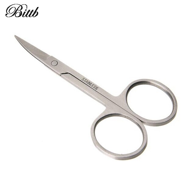 Bittb Stainless Steel Eyebrow Scissors Makeup Tools Hairdressing Scissors Hair Cutting Makeup Eye Brow Eyelashes Scissors Nipper