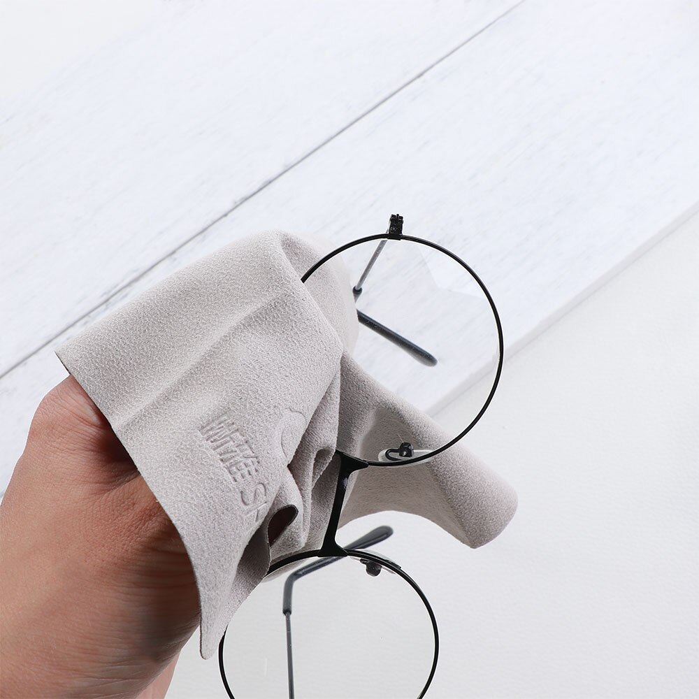 Paño de limpieza de gamuza para gafas, paño de microfibra para limpiar lentes, pantalla de teléfono, , 10 unidades por juego