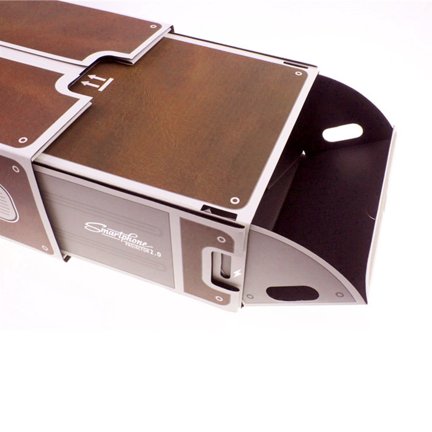 SUNNYLIFE Portable DIY Cardboard Smartphone Projector Home Theater Cinema Mobile Phone Projetor Proyector for Kids Children