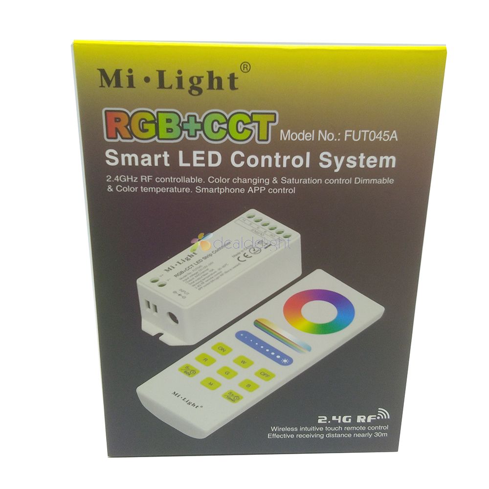 Mi.light FUT045 RGB+CCT AUTO-SYNC function LED Controller 15 +FUT088 RGB+CCT Full Touch Remote