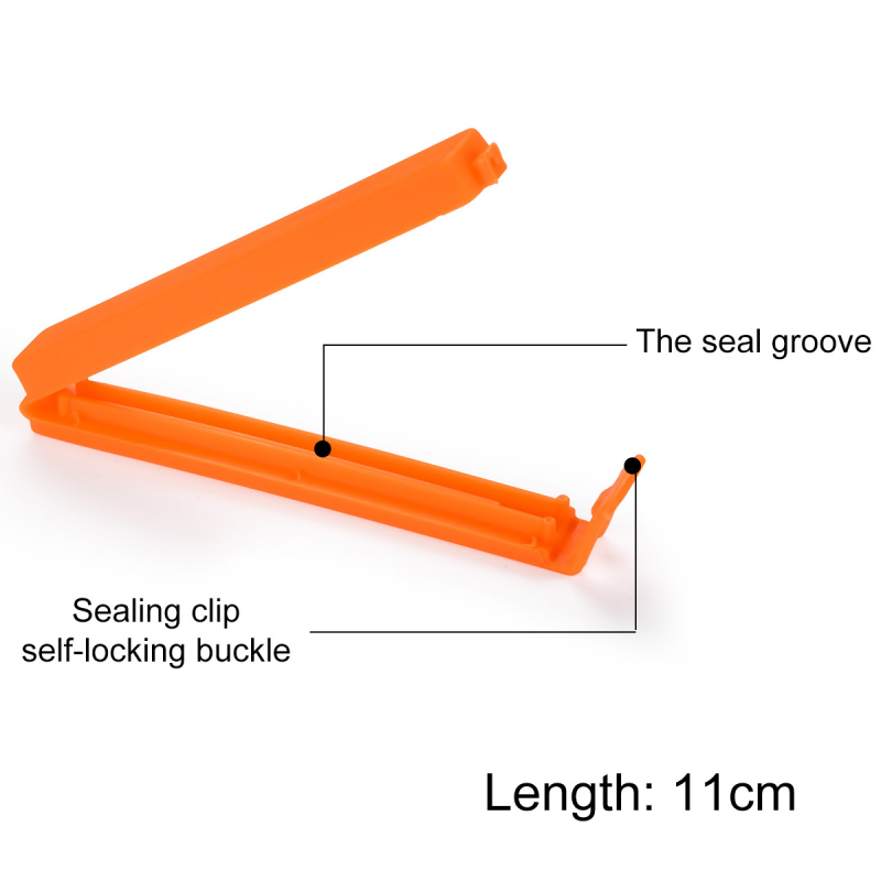 10Pcs Seal Clips Food Snack Bag Sealing Clamp Kitchen Portable Plastic Bag Storage Sealer Clips