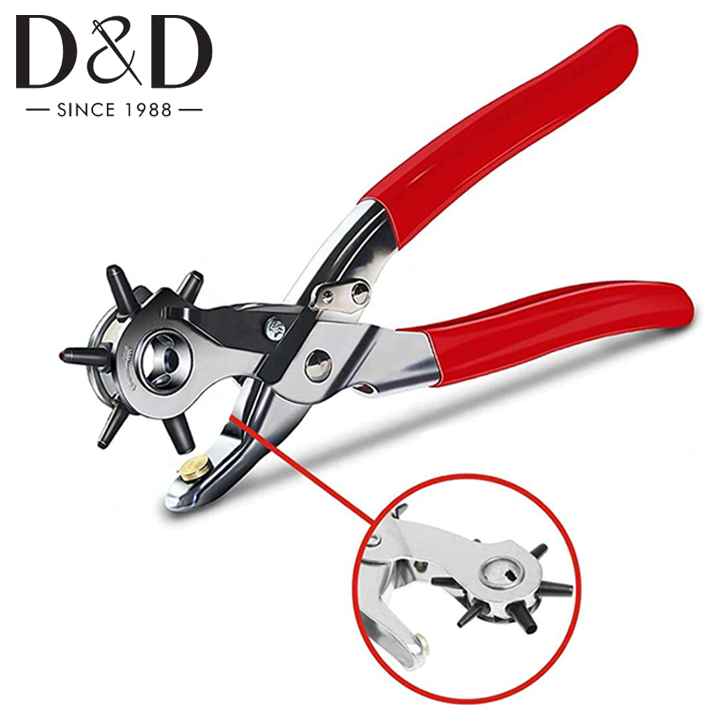 Leder Locher Gürtel schlagen Durchmesser 4.5/4/3.5/3/2.5/2mm 6 größe Leder Locher für Leder &Ampere; Gürtel &Ampere; Uhren &Ampere; Vinyl &Ampere; Handtaschen
