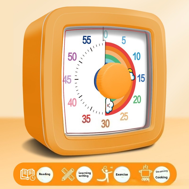 Study Timer Children 60 Minutes Countdown Silent Classroom Timer for Home and School Clock Kitchen Children's Visual Kids Tools: green