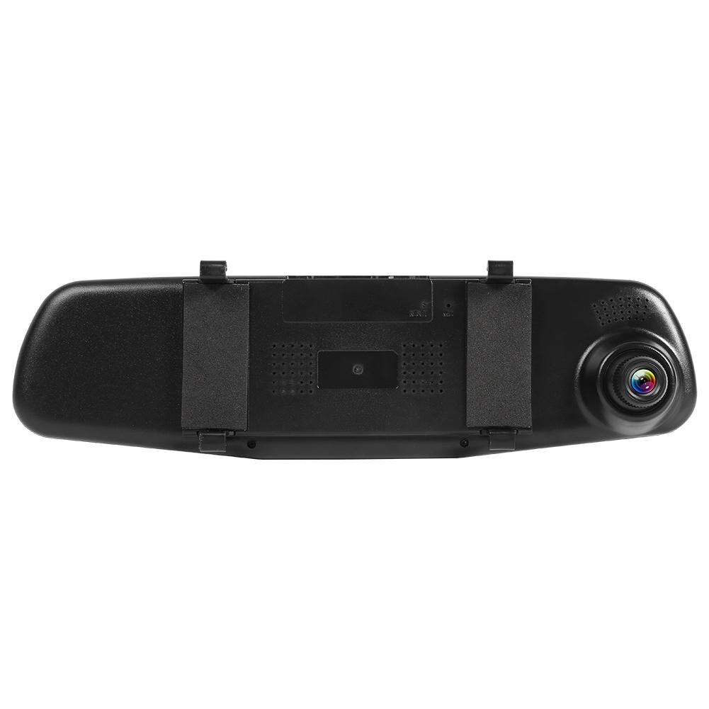 Q103B Rearview Optical Blue Mirror Monitor Car DVR Camera Double Lens 4