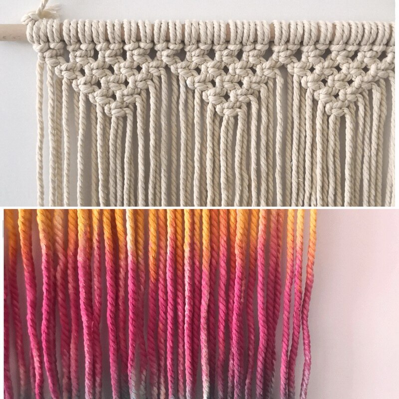 1PC Macrame Bohemian Tapestry Wall Hanging Chic Geometric Art Handicrafts Woven Tapestry For Home Living Room Decoration