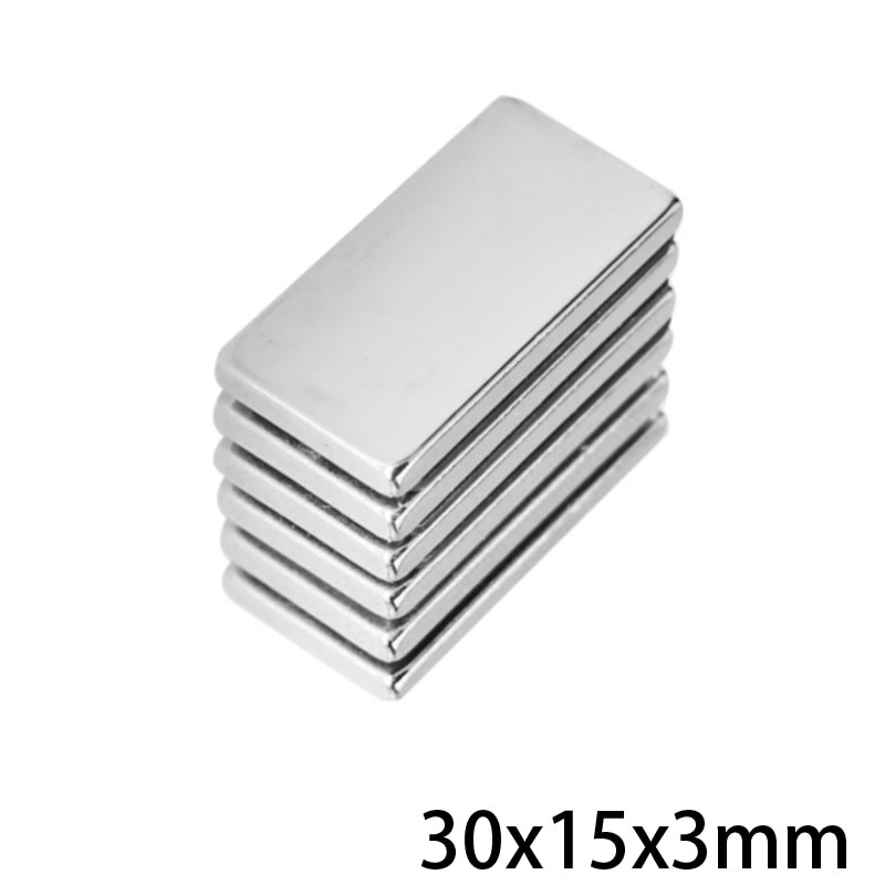 5 ~ 50 Stuks 30X15X3 Mm Blok Krachtige Magneten 30 Mm X 15 Mm N35 Diy Neodymium Magneet 30X15X3 Mm Permanente Ndfeb Magneten 30*15*3 Mm